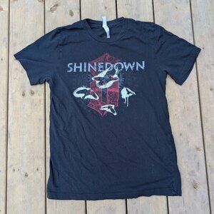 Shinedown Sound of Madness Black Band T-Shirt - Ravens Graphic M
